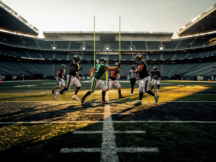 College Football quarterback recruit throwing a pass during a 2027 recruiting camp visit