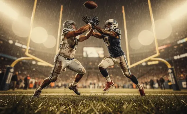 Los Angeles Chargers helmet on field as team pursues wide receiver George Pickens in 2026 NFL offseason