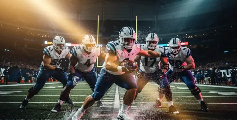 Maxx Crosby in Las Vegas Raiders uniform rushing the passer during an NFL regular season game
