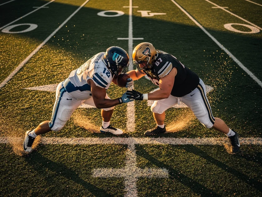 Miami Dolphins defensive lineman in a pass-rush stance during 2026 NFL offseason practice