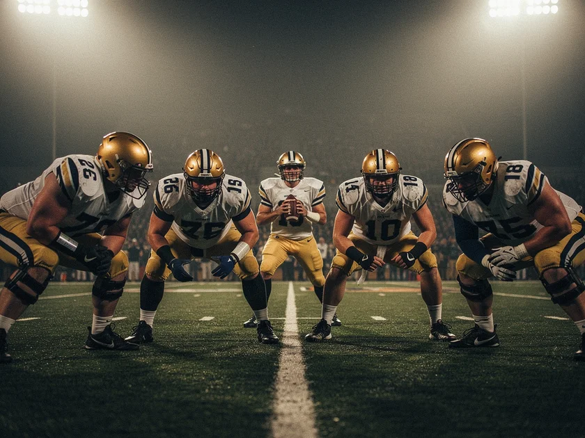 Kyler Murray in quarterback stance with Minnesota Vikings free agency pursuit as backdrop in 2026