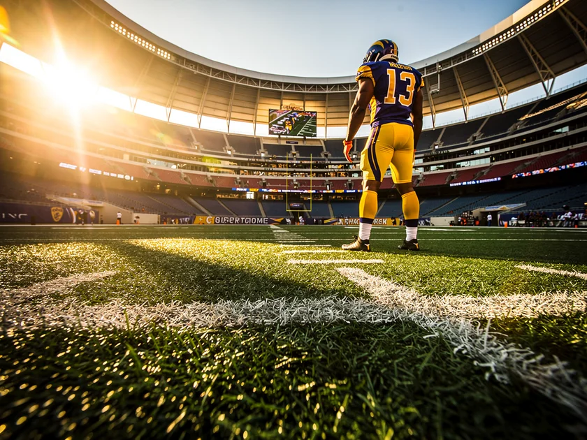 New Orleans Saints running back Alvin Kamara in uniform during an NFL offseason workout in 2026