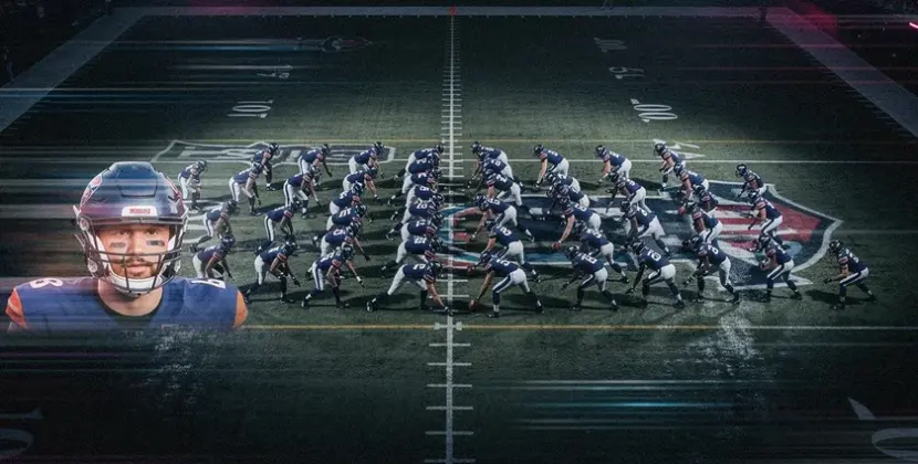 New York Giants helmet on field during 2026 NFL offseason free agency period targeting three players