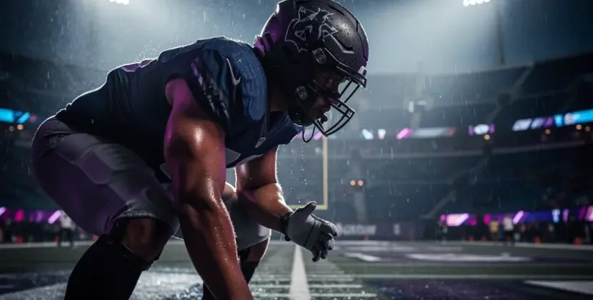 New York Jets helmet on display ahead of the 2026 NFL Draft edge rusher and receiver selections