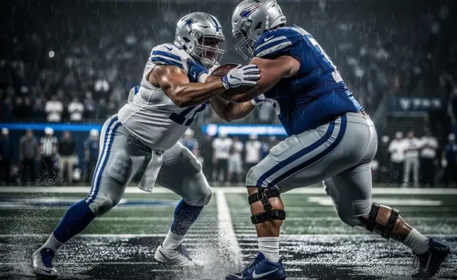 Tampa Bay Buccaneers defensive end rushing the passer during an NFL game in 2025