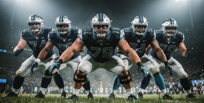 Tennessee Titans helmet on field as team prepares for 2026 NFL Draft offensive line additions