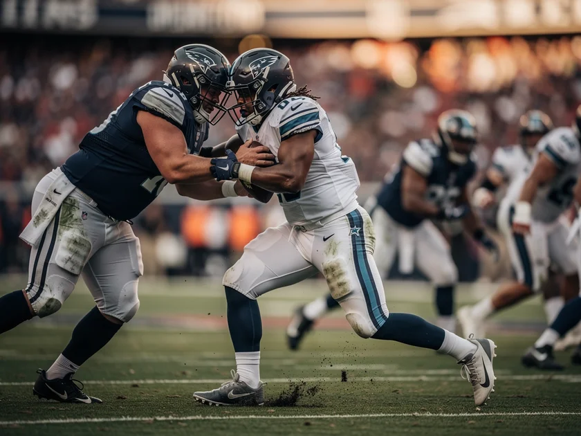 Washington Commanders helmet on field during NFL offseason free agency wide receiver pursuit 2026