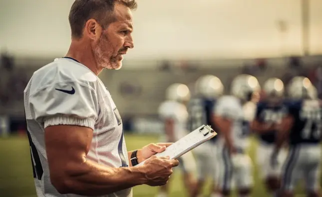 New York Giants quarterback Jaxson Dart and veteran backup Brandon Allen on the practice field