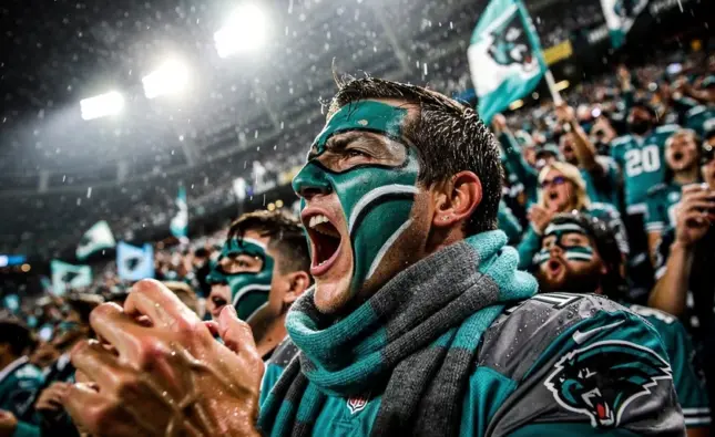 New York Giants defensive lineman Dexter Lawrence preparing to rush against Detroit Lions offensive line at Ford Field 2026