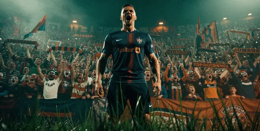 New York Giants helmet on a draft room table as team scouts Spencer Fano in 2026 NFL Draft